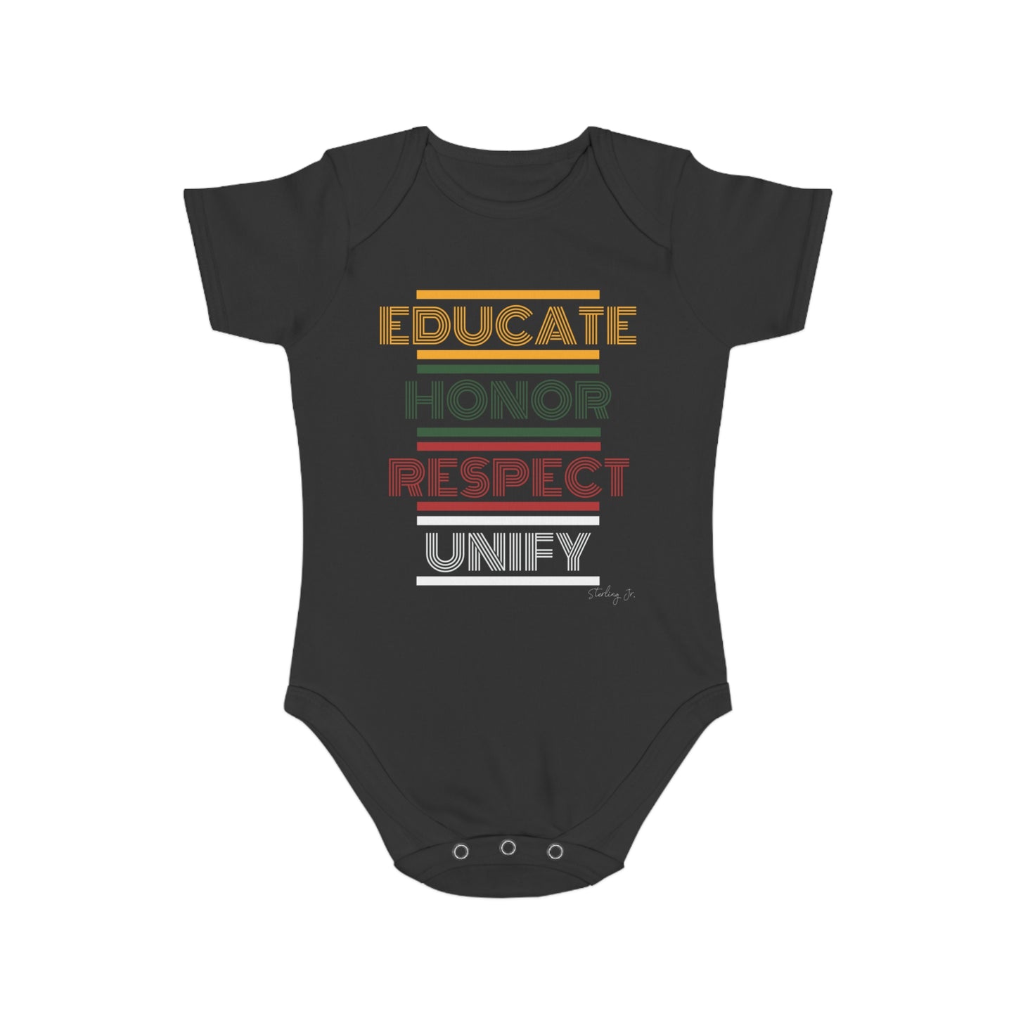 "EHRU" Short Sleeve Baby Onesie