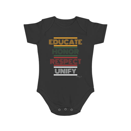 "EHRU" Short Sleeve Baby Onesie