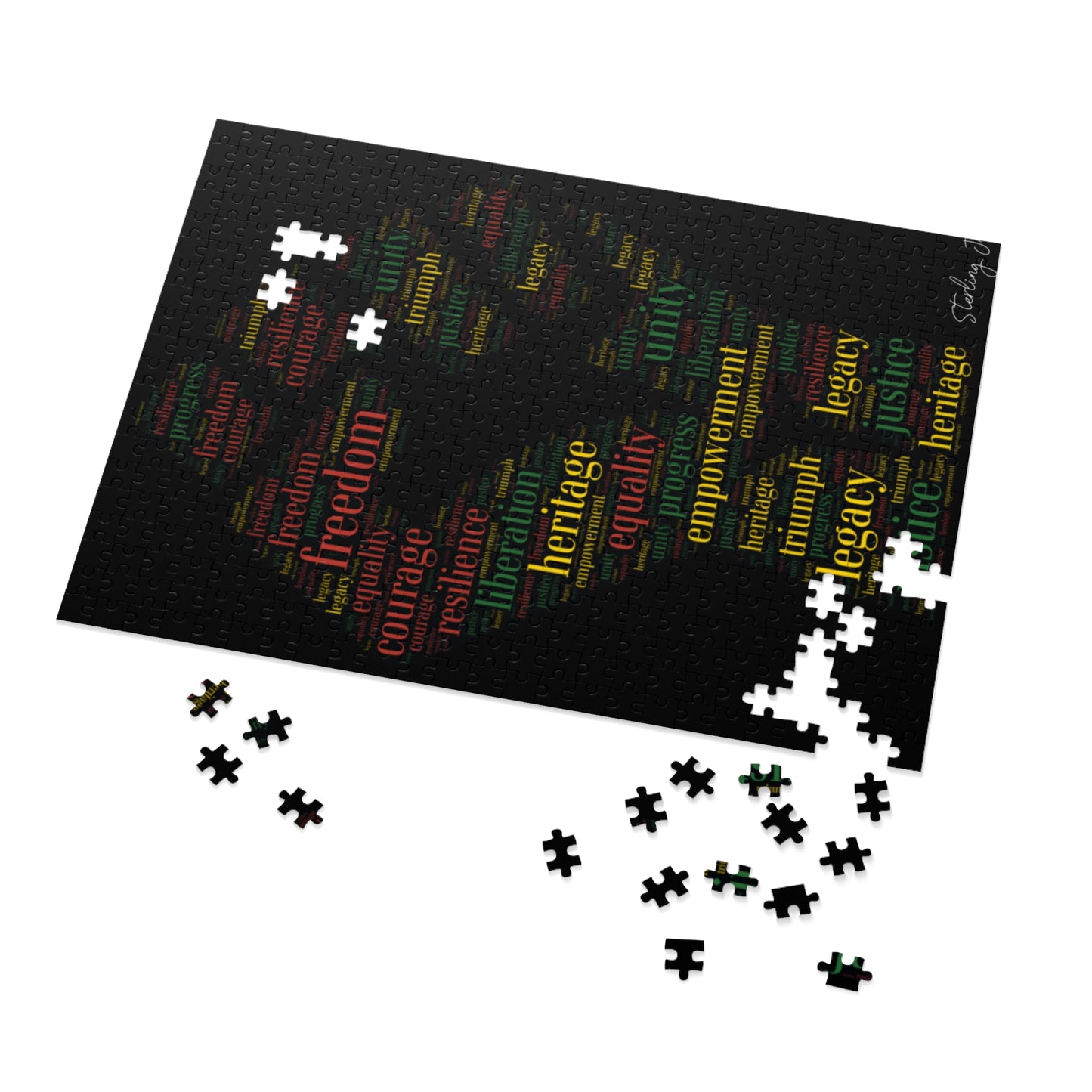 "Juneteenth" Jigsaw Puzzle with Tin