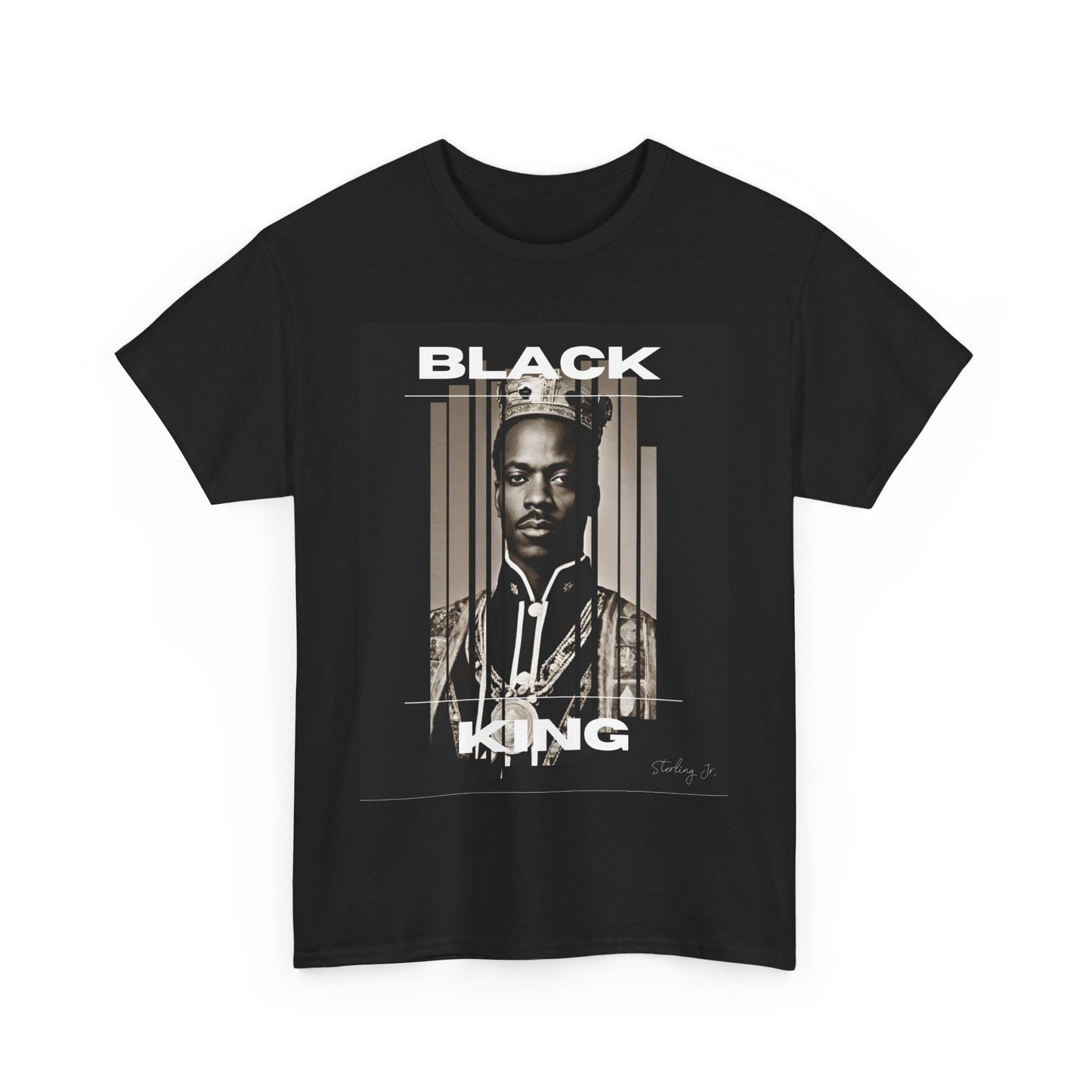 "Black King - Version B" Unisex Heavy Cotton Tee