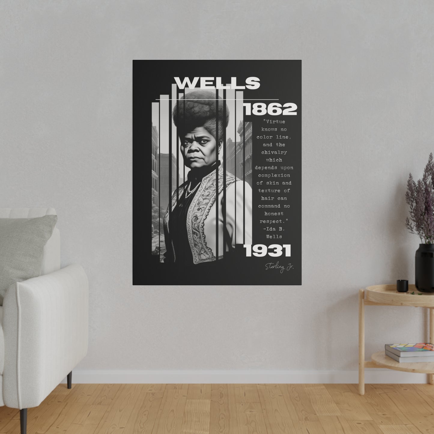 "Ida B. Wells Quote" Matte Canvas