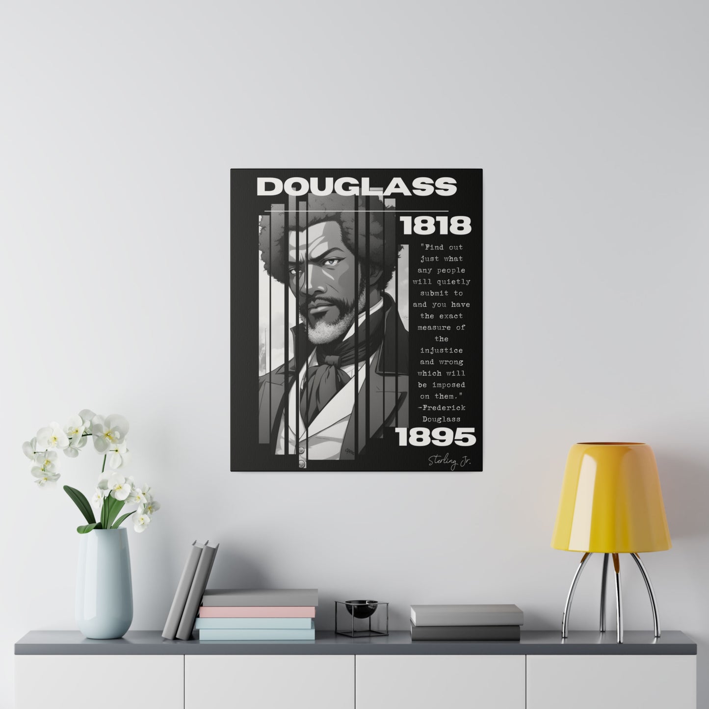 "Frederick Douglass Quote" Matte Canvas