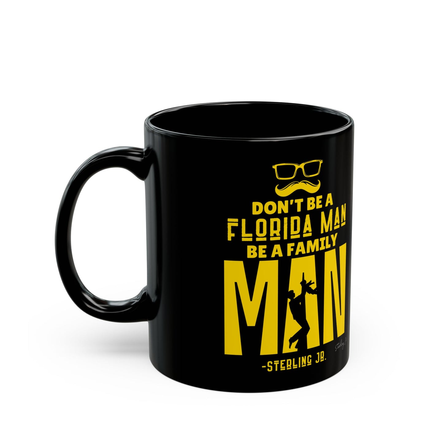 "Golden Florida Man" Black Mug