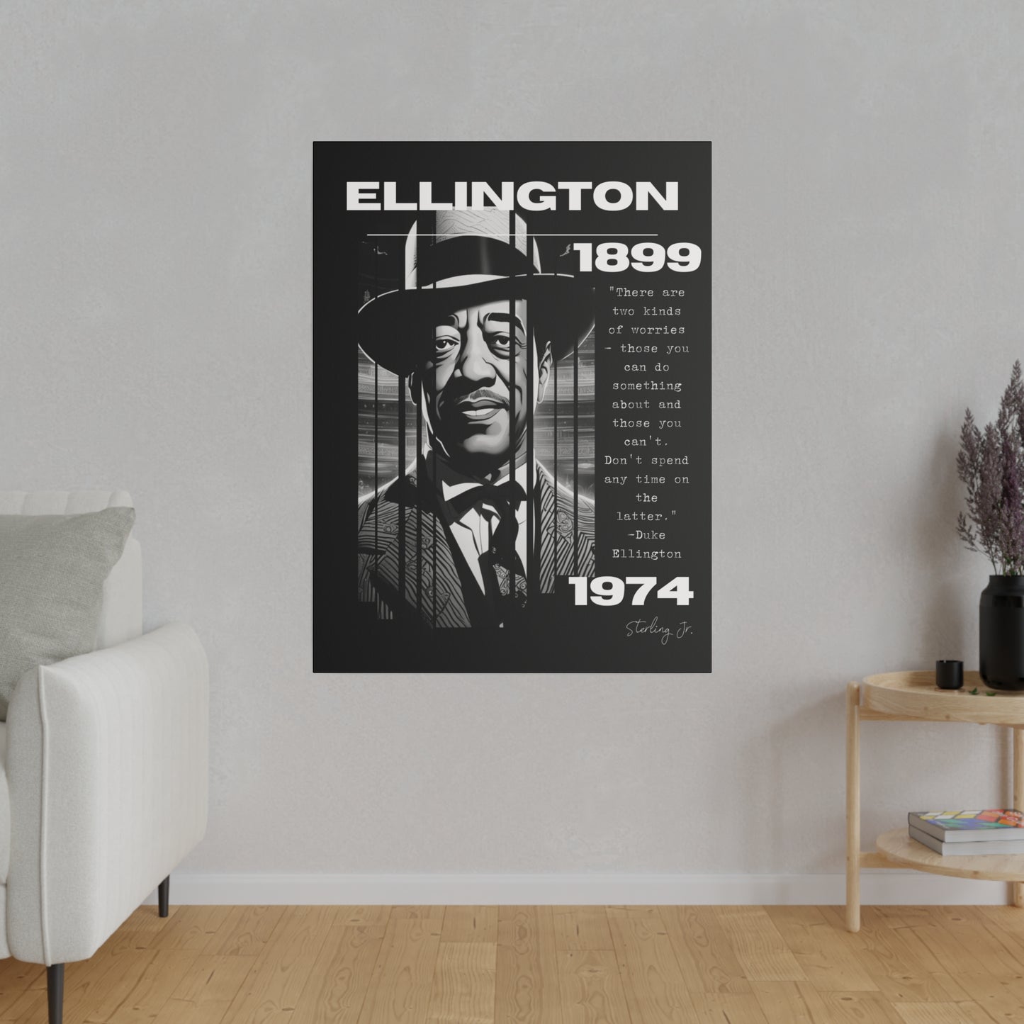 "Duke Ellington Quote" Matte Canvas