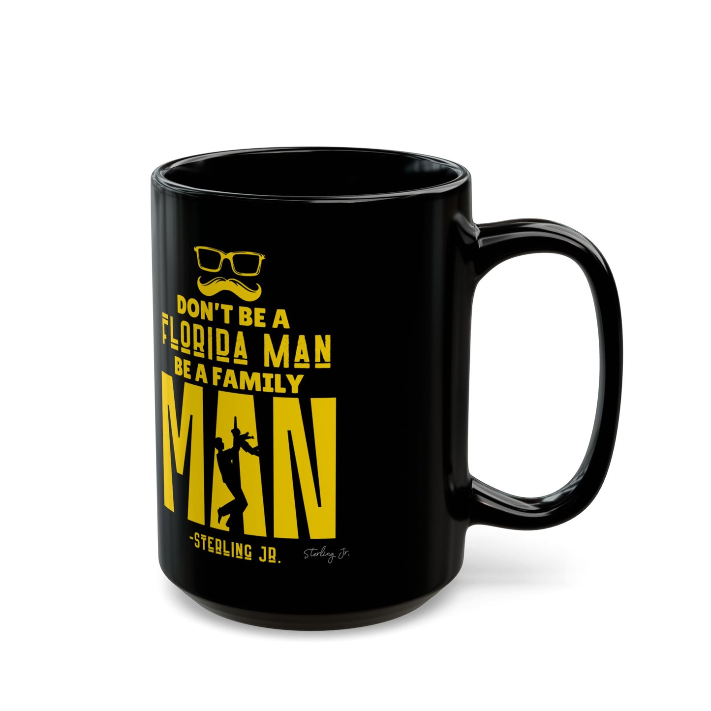 "Golden Florida Man" Black Mug