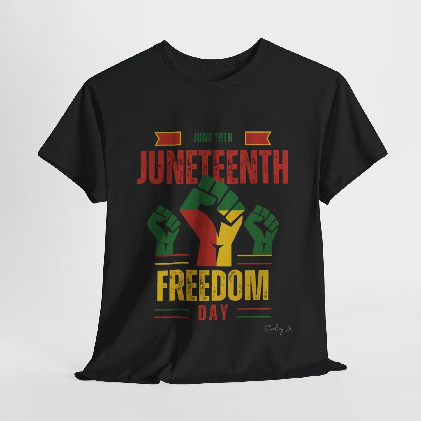 "Juneteenth Fist" Unisex Heavy Cotton Tee