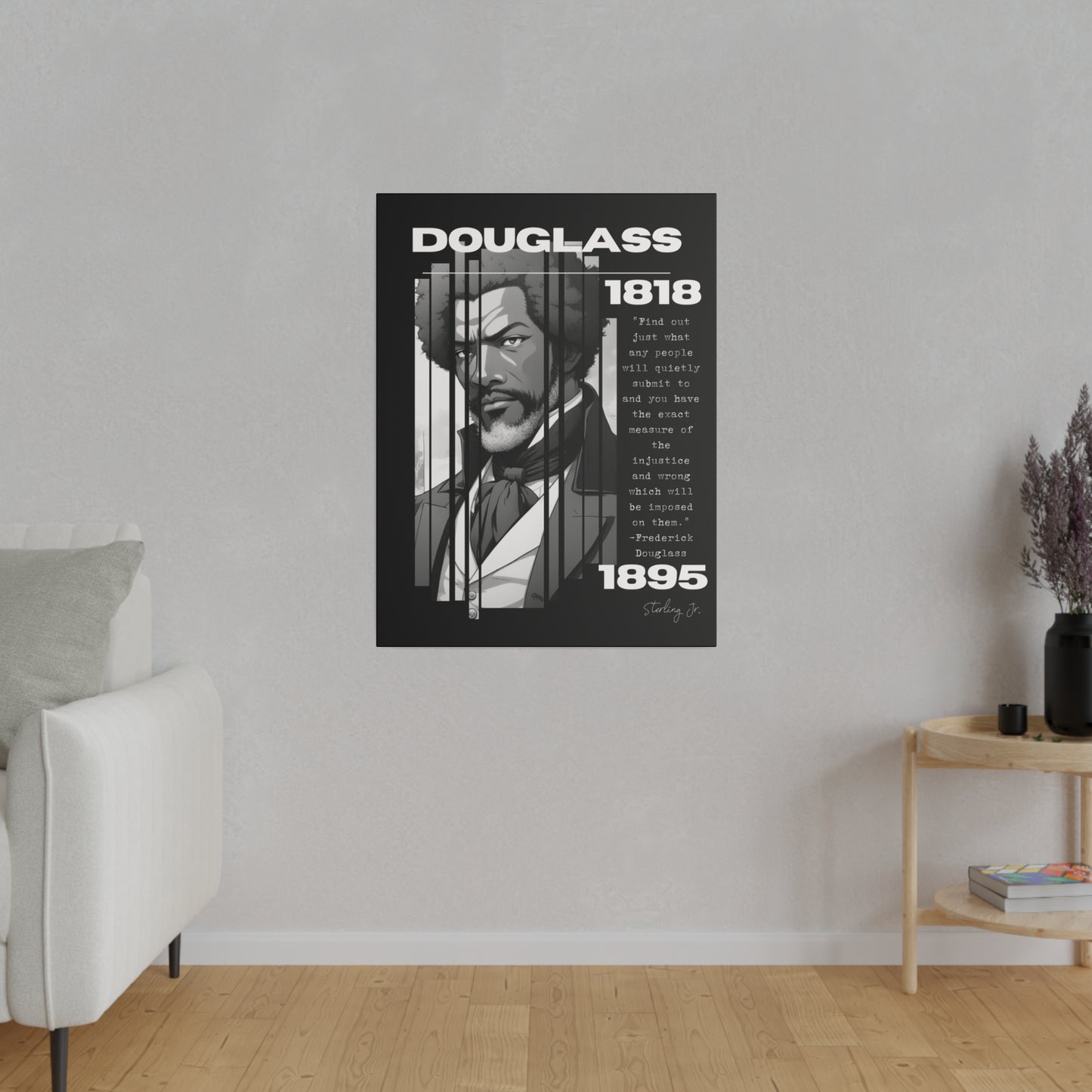 "Frederick Douglass Quote" Matte Canvas