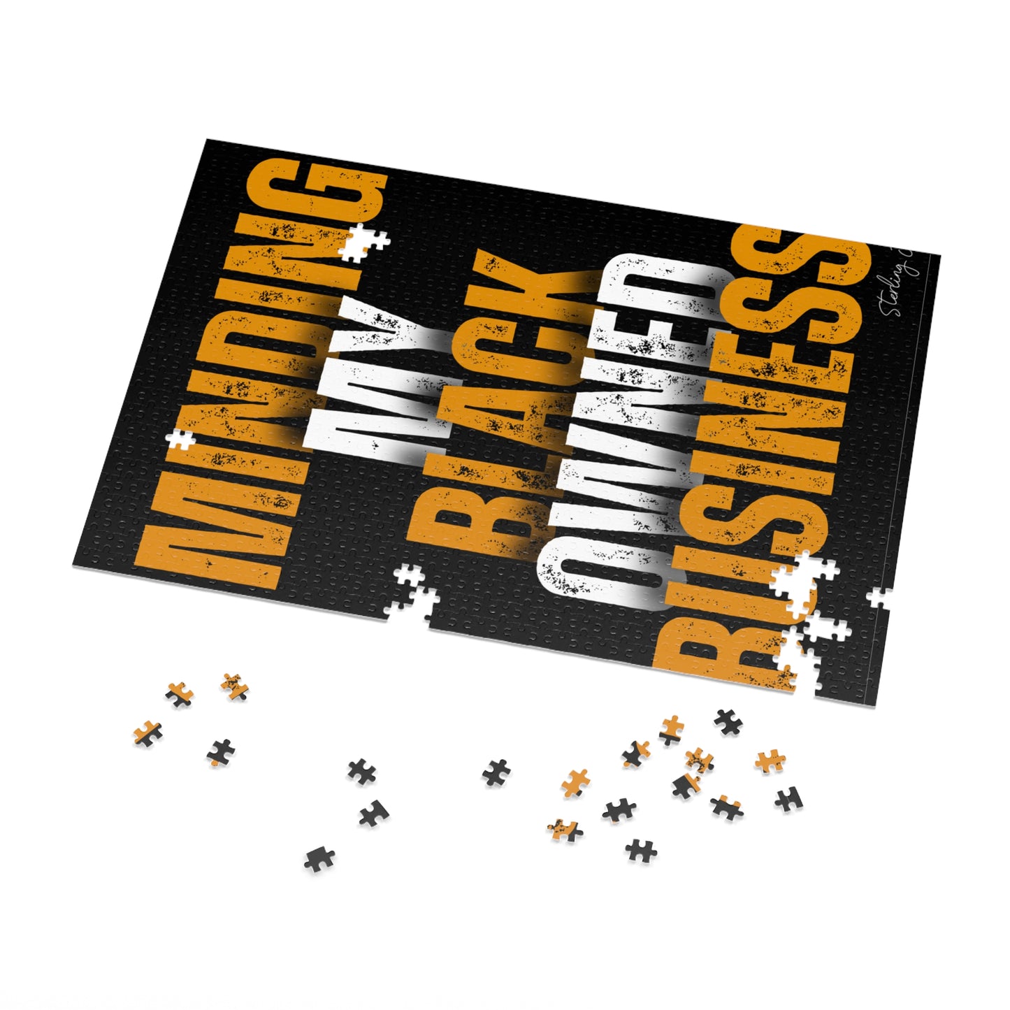 "Minding My Black Owned Business - Version A" Jigsaw Puzzle