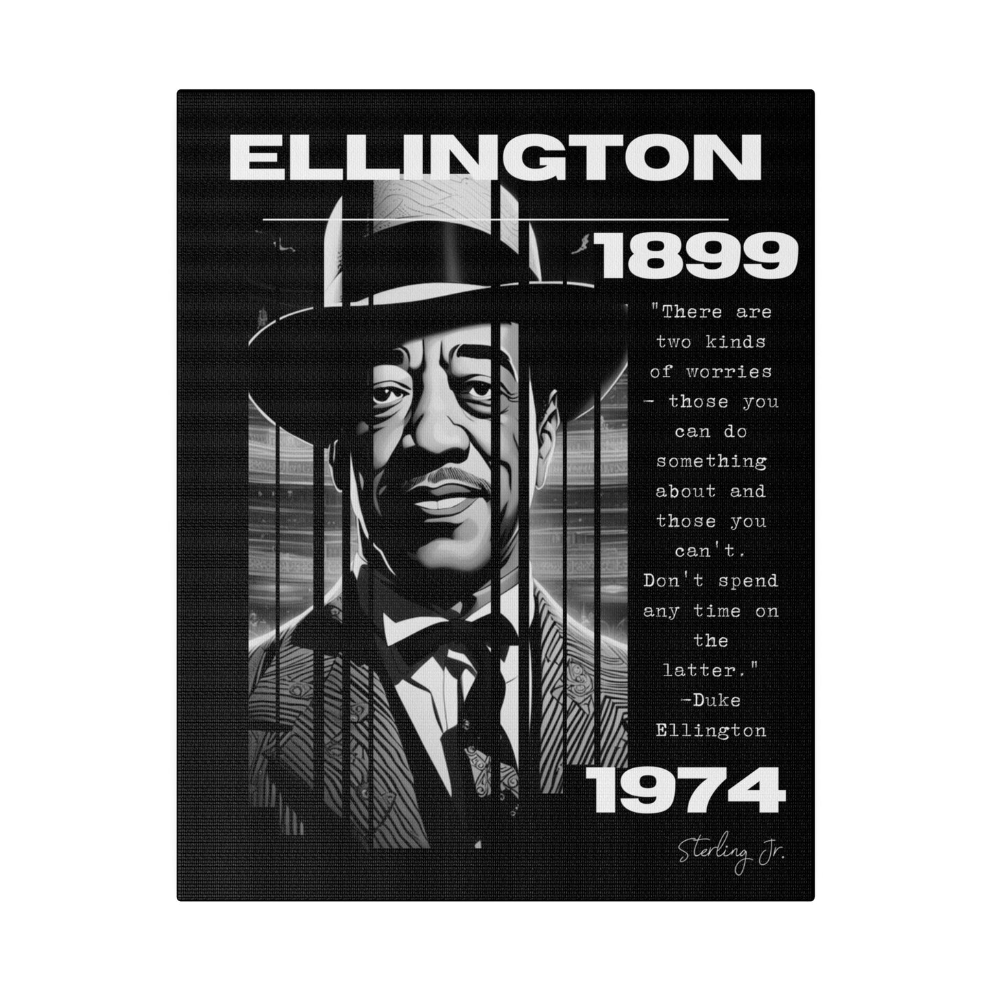 "Duke Ellington Quote" Matte Canvas