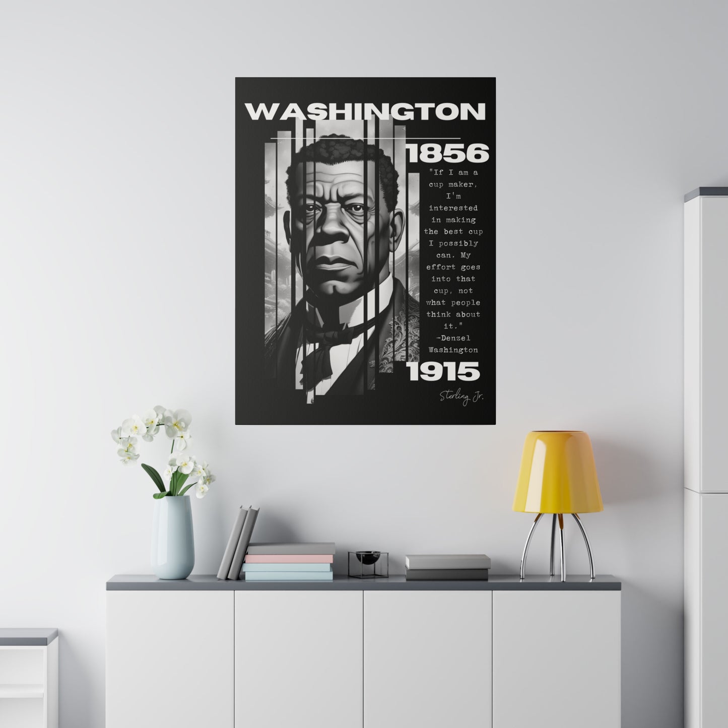 "Booker T. Washington Quote" Matte Canvas