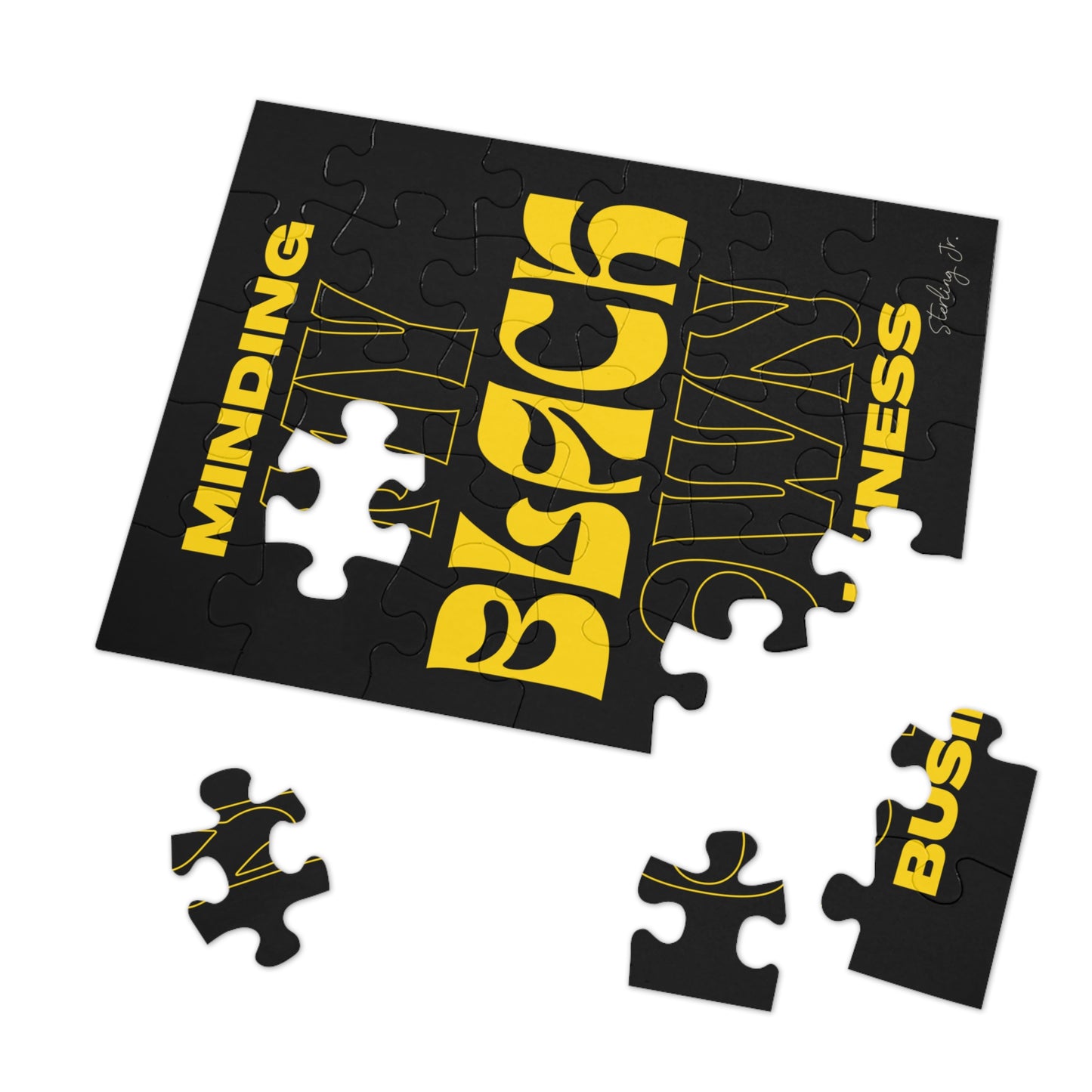 "Minding My Black Owned Business - Version B" Jigsaw Puzzle