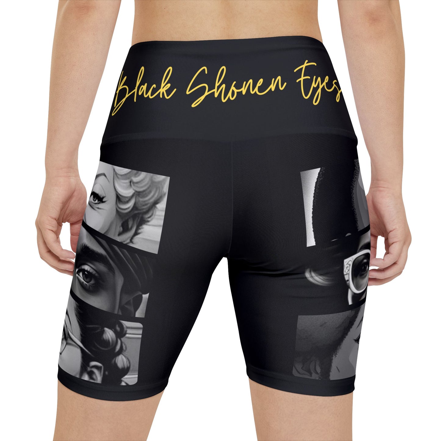 "Black Shonen Eyes" Women's Workout Shorts