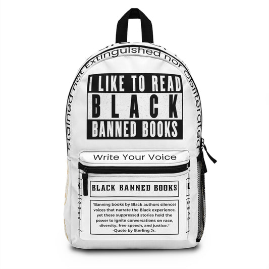 "Black Banned Books" Backpack