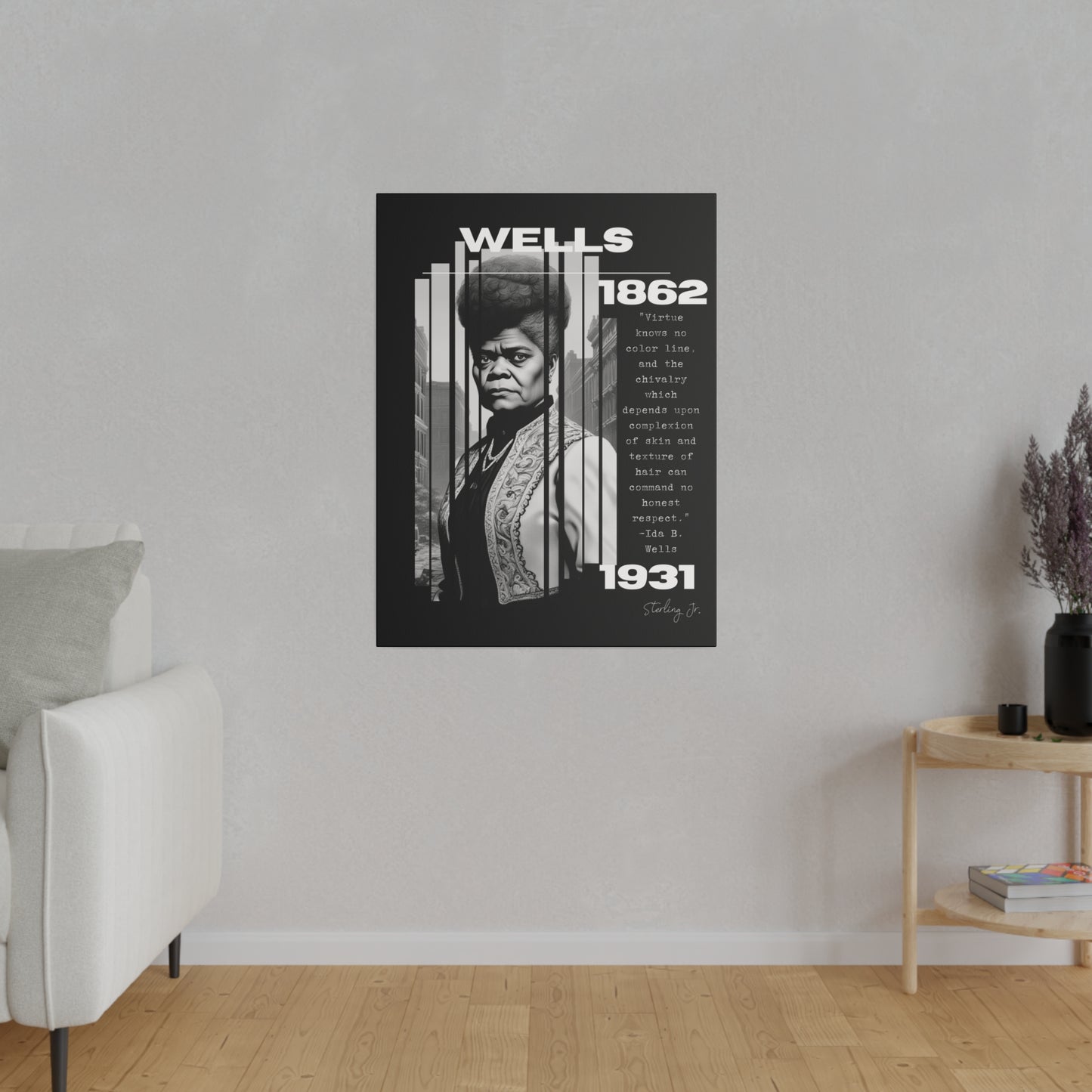 "Ida B. Wells Quote" Matte Canvas