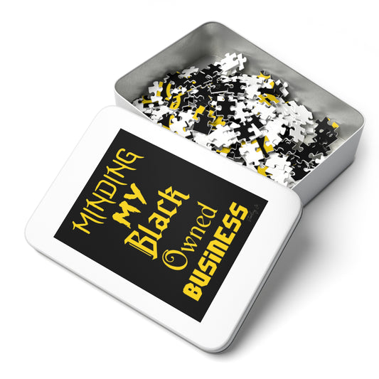 "Minding My Black Owned Business - Version E" Jigsaw Puzzle