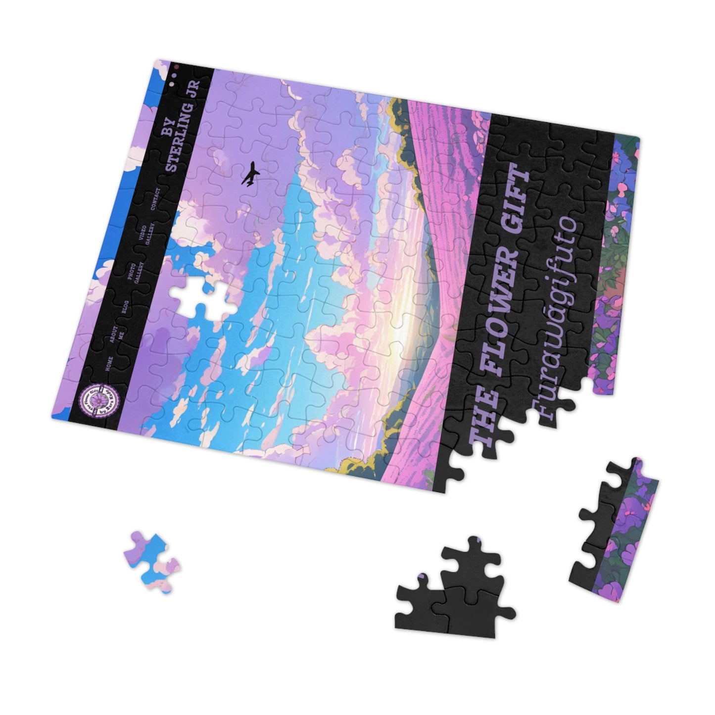 "The Flower Gift - Book Cover" Jigsaw Puzzle