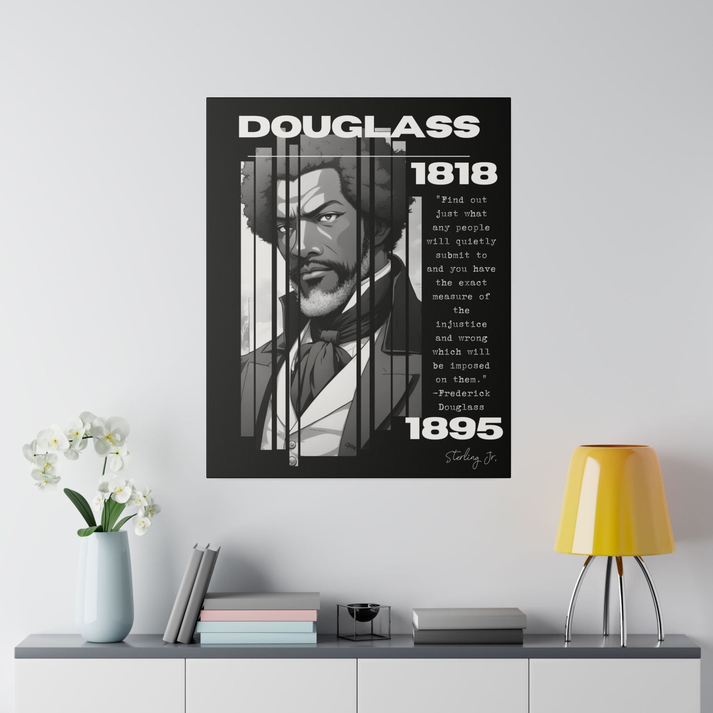 "Frederick Douglass Quote" Matte Canvas