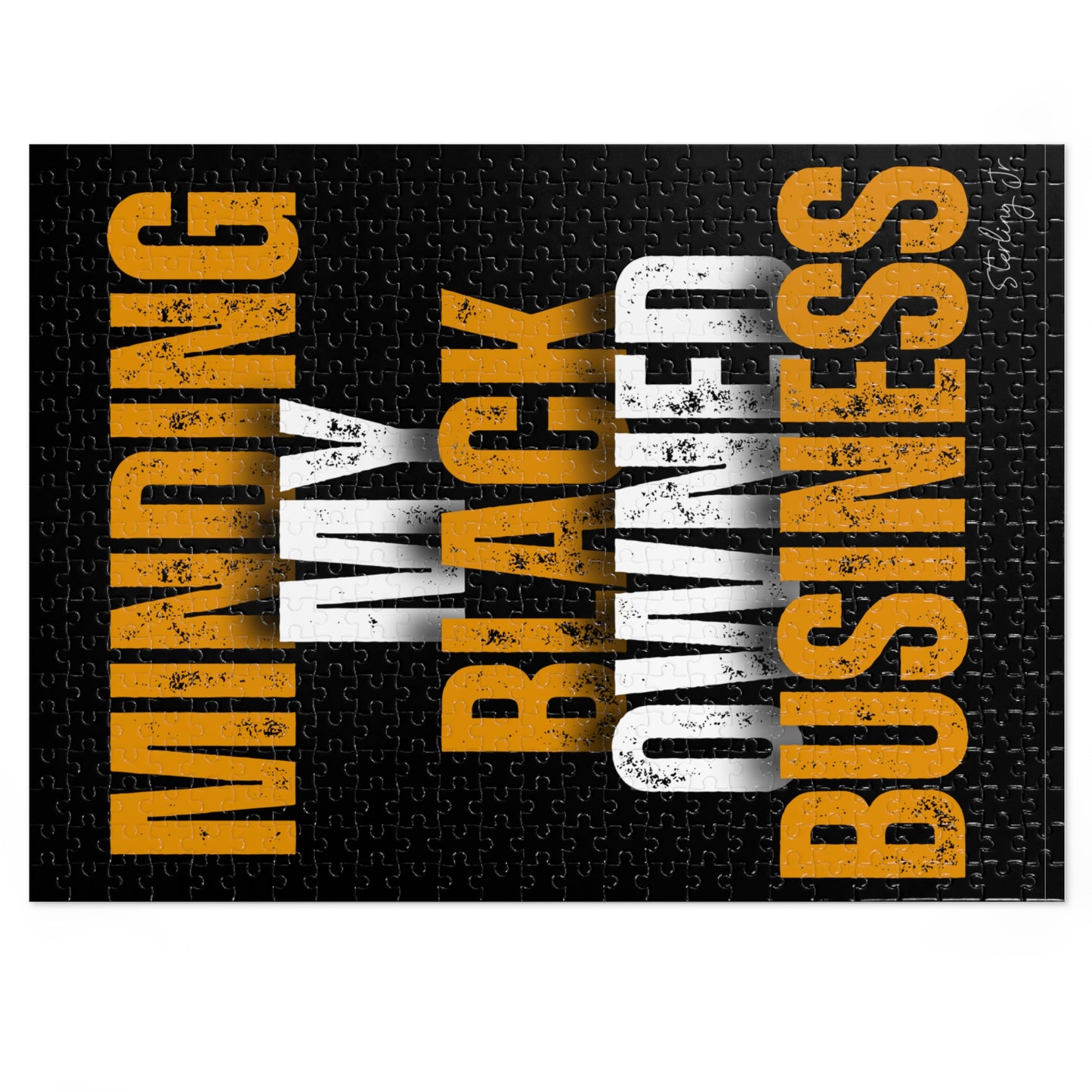 "Minding My Black Owned Business - Version A" Jigsaw Puzzle