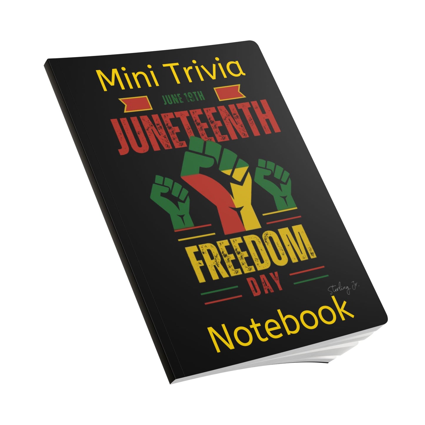 "Juneteenth Fist" Mini Trivia Softcover Journal (with Inside Prints)