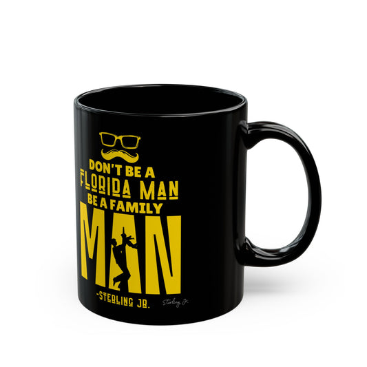 "Golden Florida Man" Black Mug