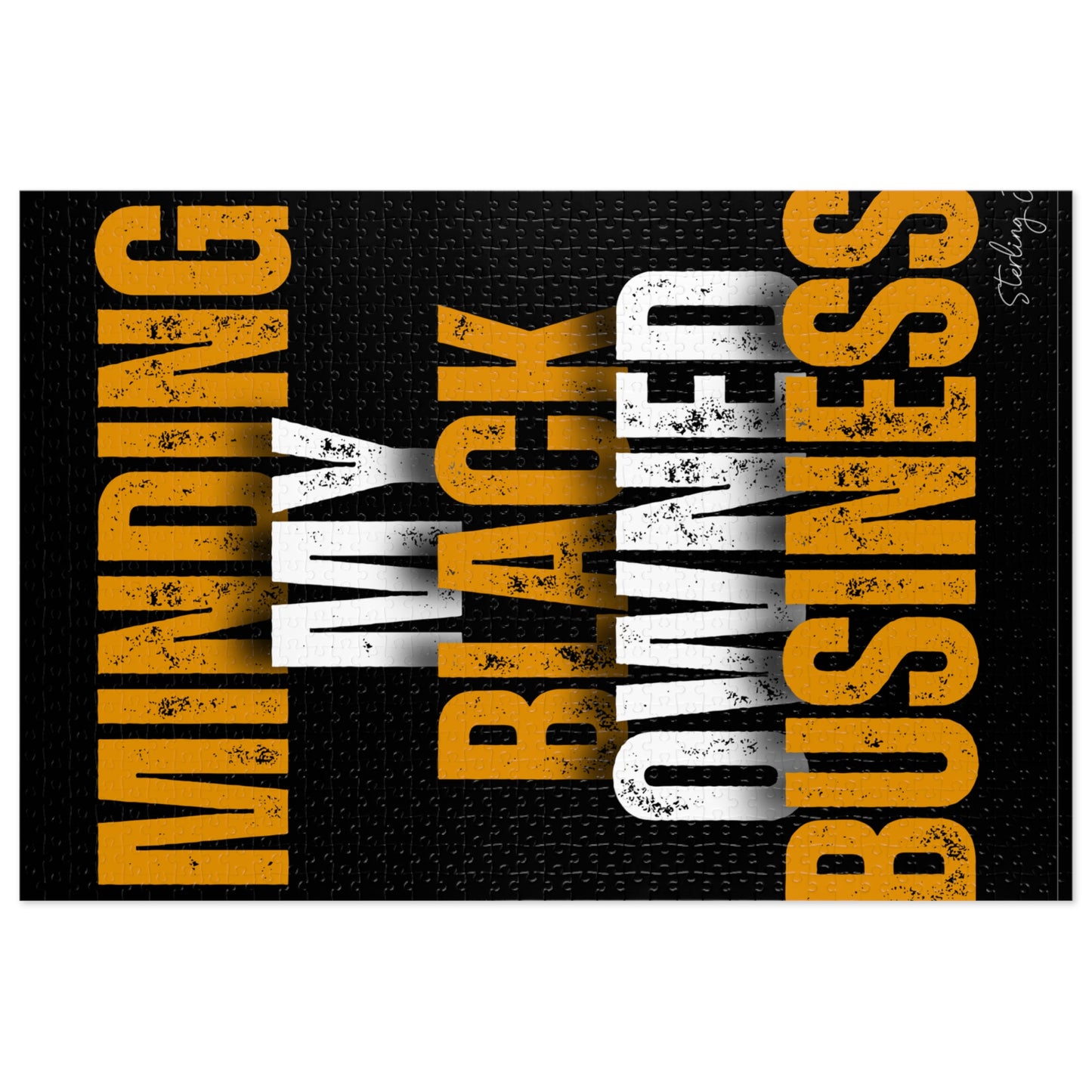 "Minding My Black Owned Business - Version A" Jigsaw Puzzle