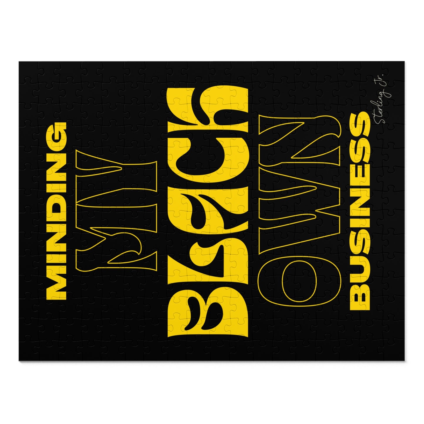 "Minding My Black Owned Business - Version B" Jigsaw Puzzle