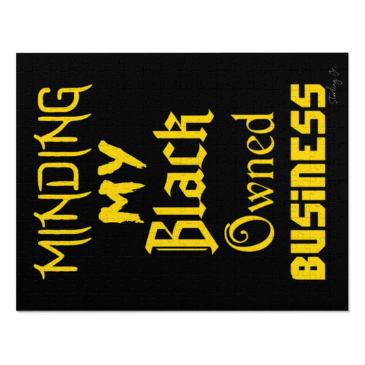 "Minding My Black Owned Business - Version E" Jigsaw Puzzle