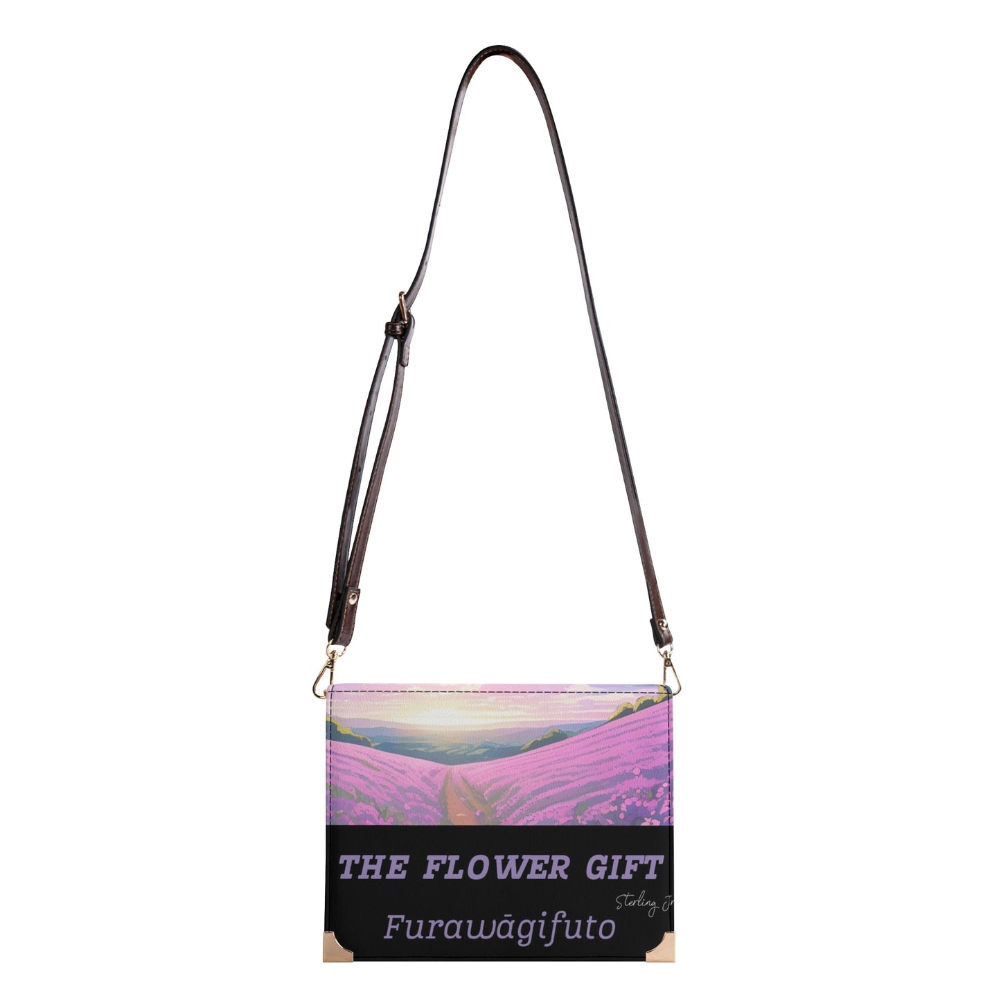 "The Flower Gift" Bible Handbag Book Cover Crossbody Bag