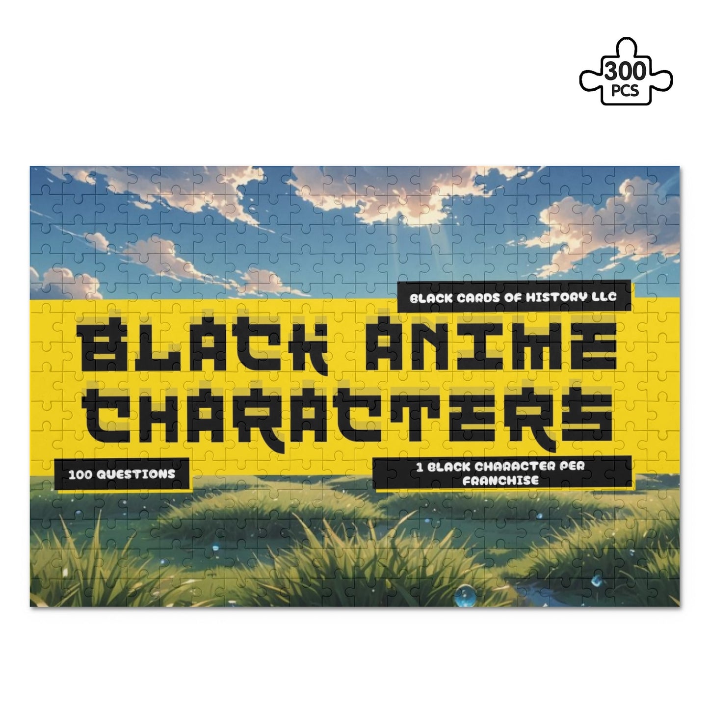 "Black Anime Characters" Wooden Jigsaw Puzzle (300 Pcs)