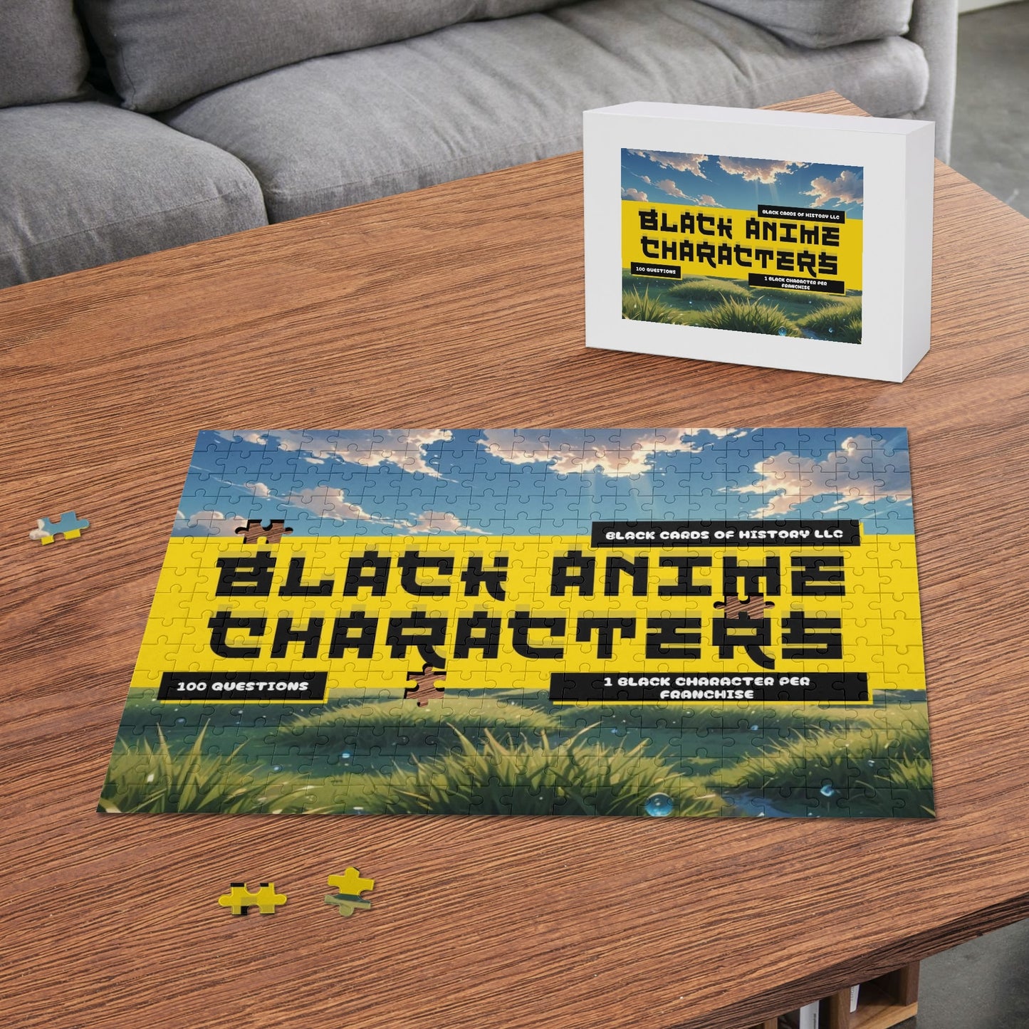 "Black Anime Characters" Wooden Jigsaw Puzzle (300 Pcs)