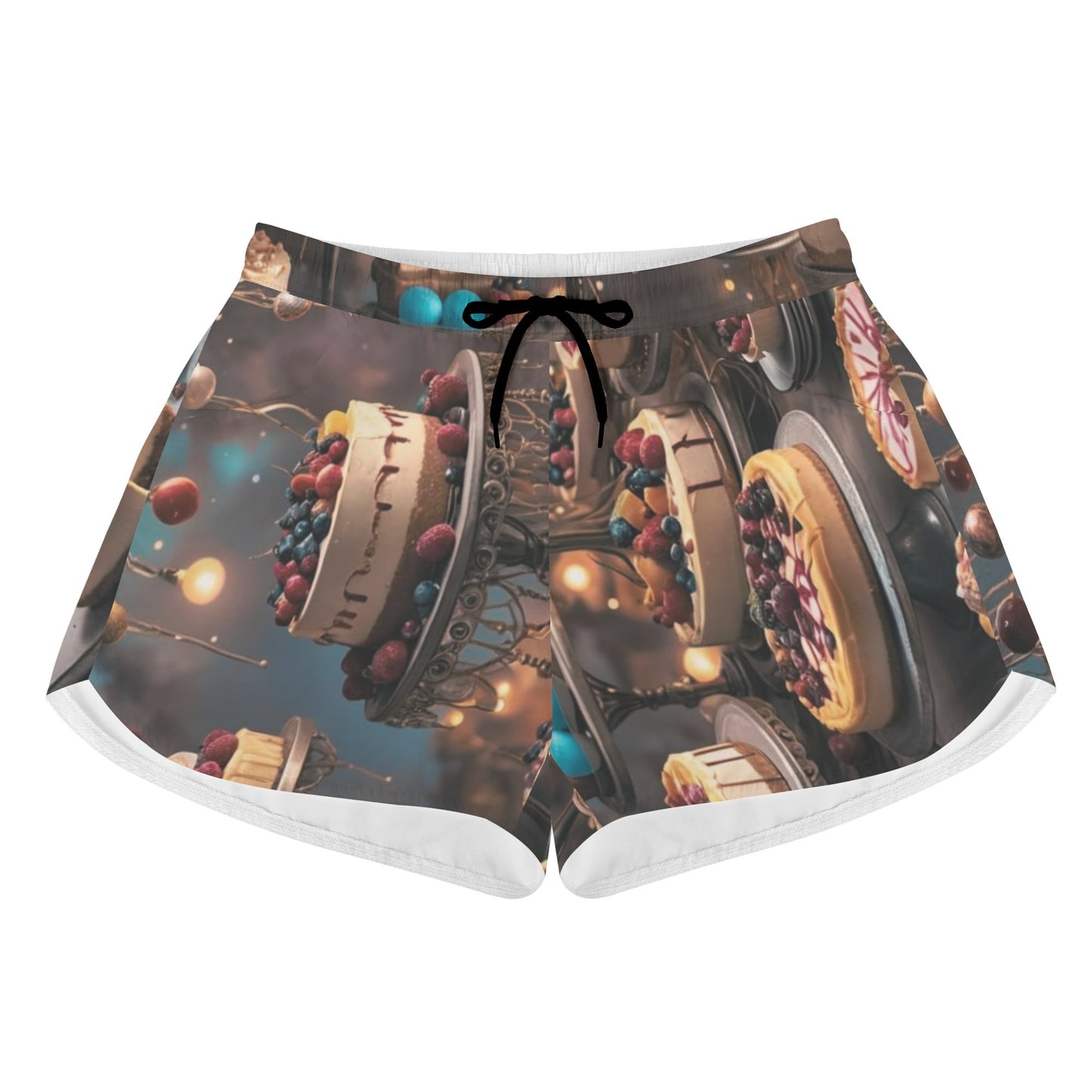 "The Cheesecake Club" Women's All Over Print Casual Beach Shorts