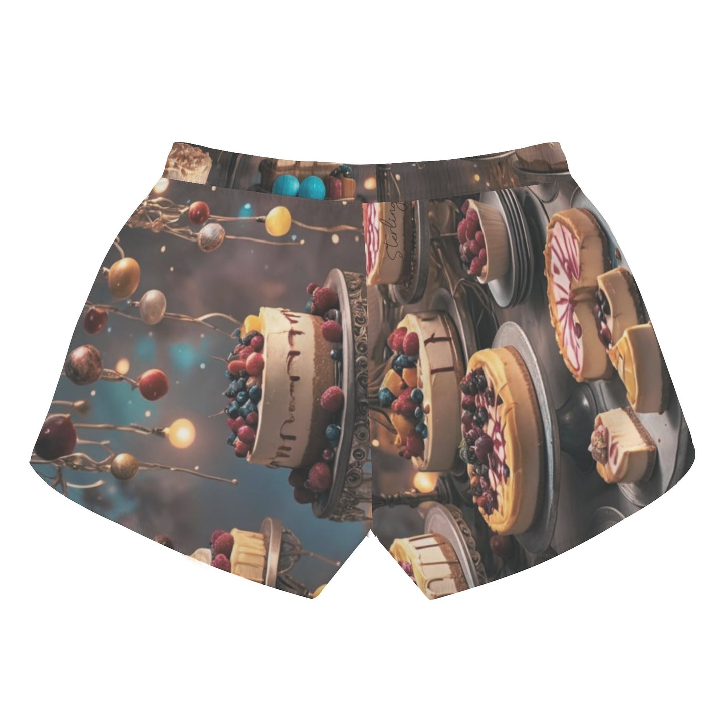 "The Cheesecake Club" Women's All Over Print Casual Beach Shorts