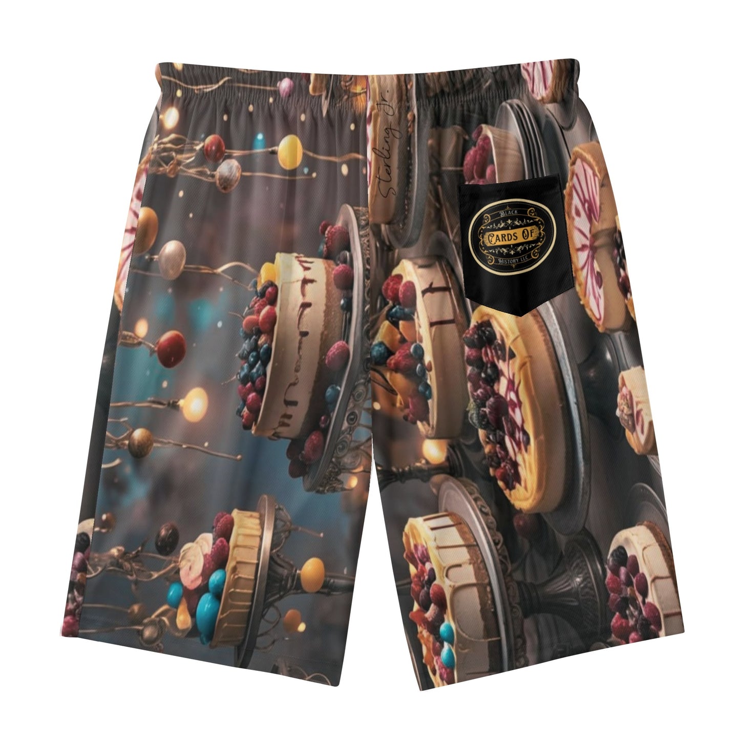 "The Cheesecake Club" Men's Lightweight Hawaiian Beach Shorts