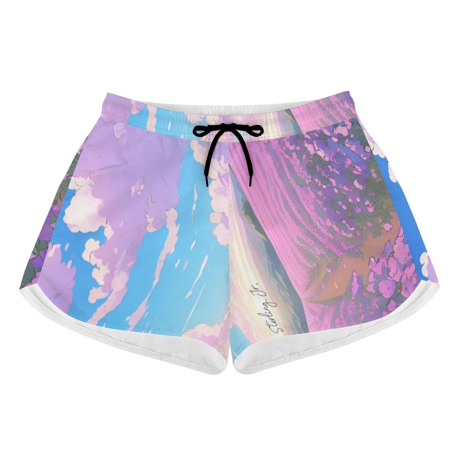 "The Flower Blog" Women's All Over Print Casual Beach Shorts