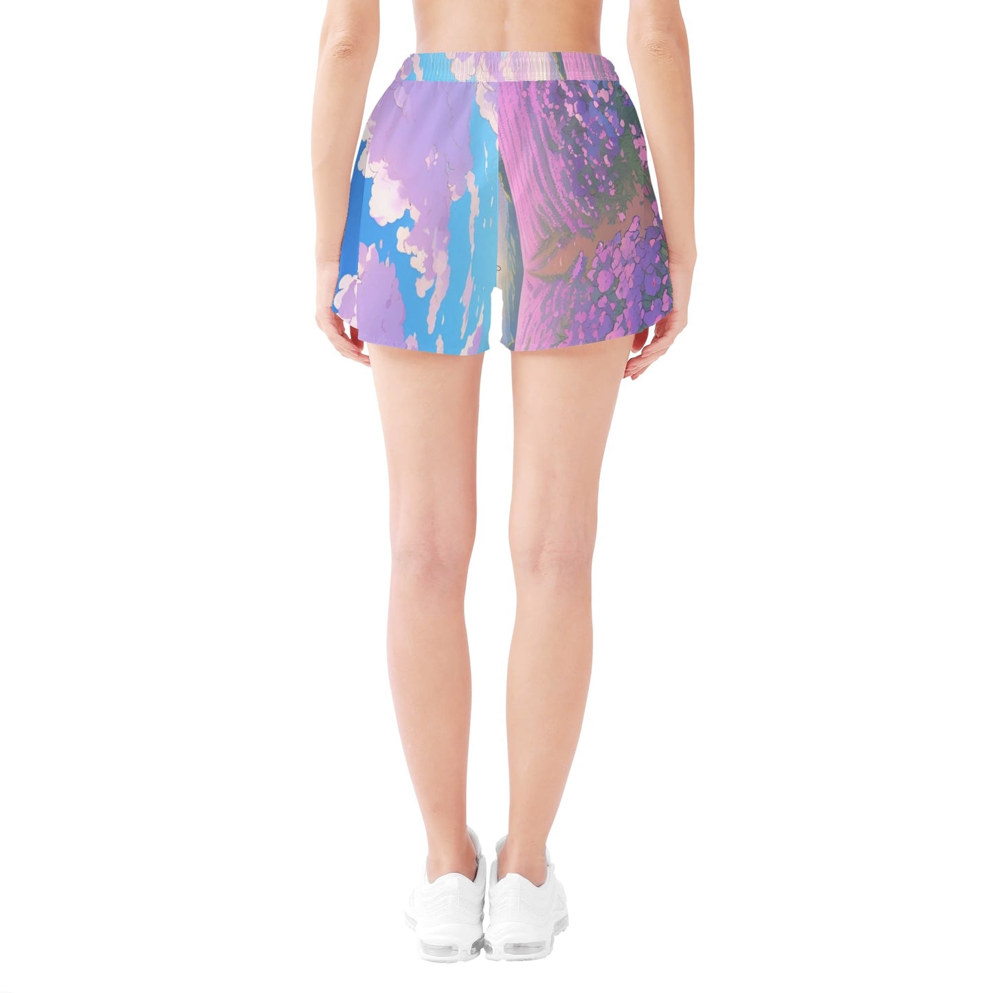 "The Flower Blog" Women's All Over Print Casual Beach Shorts