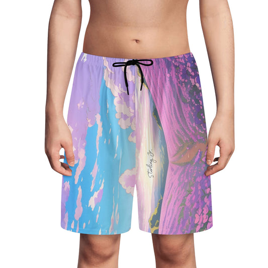 "The Flower Gift" Youth Lightweight Beach Shorts