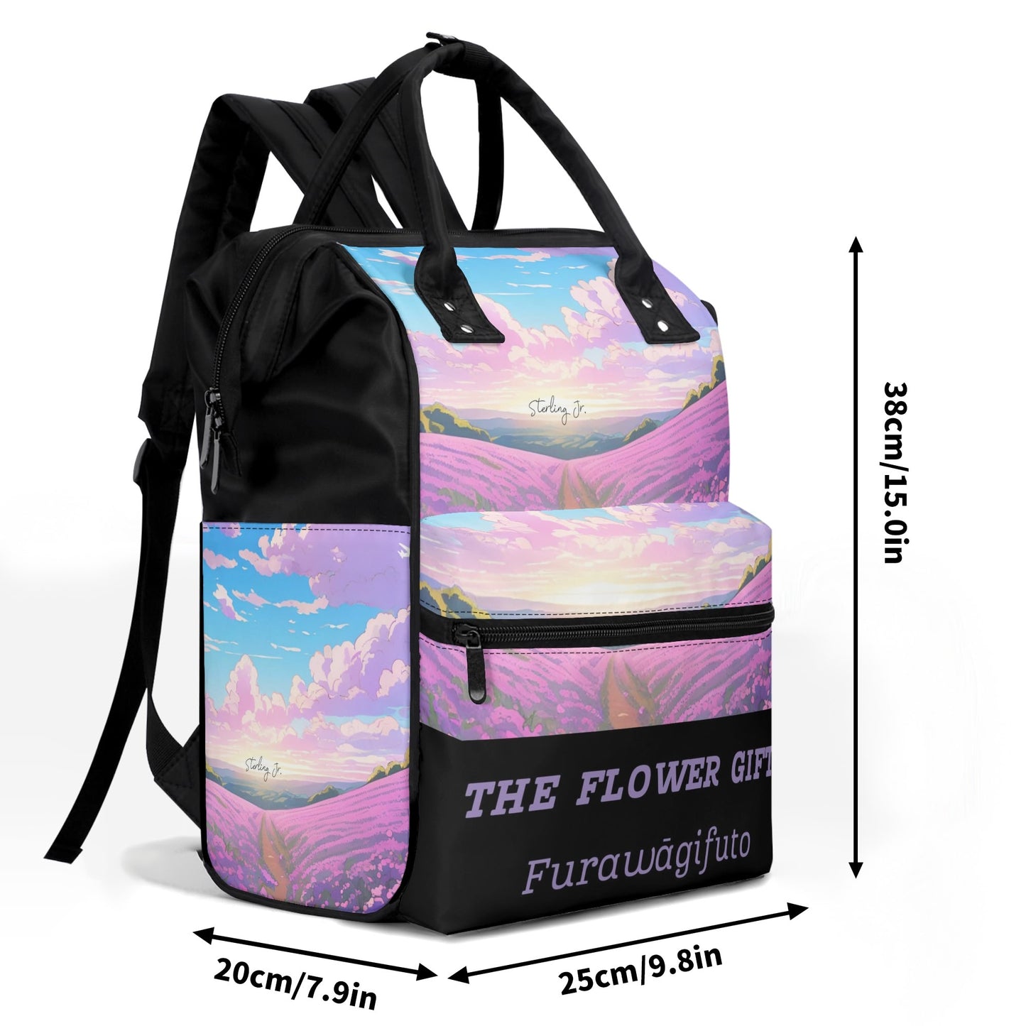 "The Flower Gift" Diaper Travel Backpack