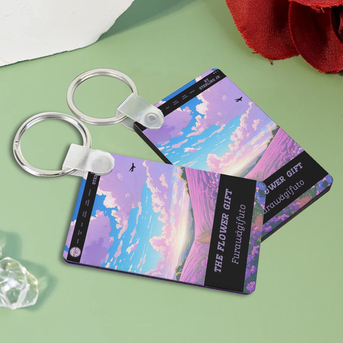 "The Flower Gift" Universal Keychain