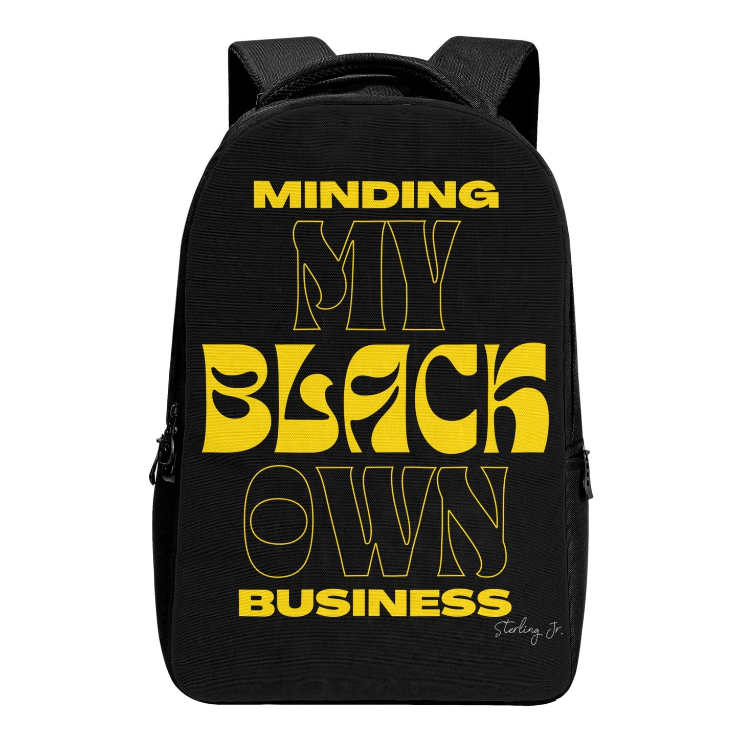 Minding My Black Owned Business - Version B Laptop Backpack