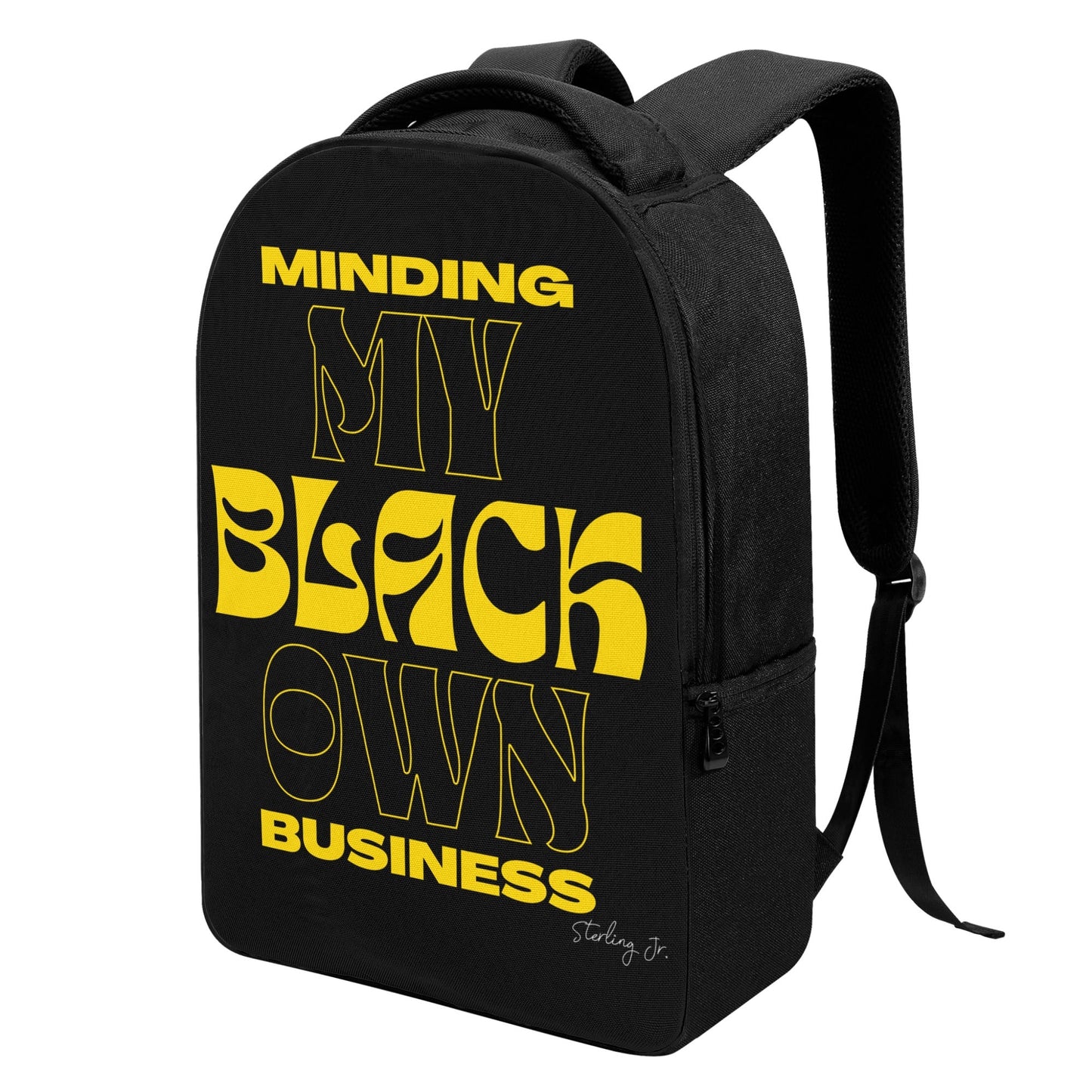 Minding My Black Owned Business - Version B Laptop Backpack