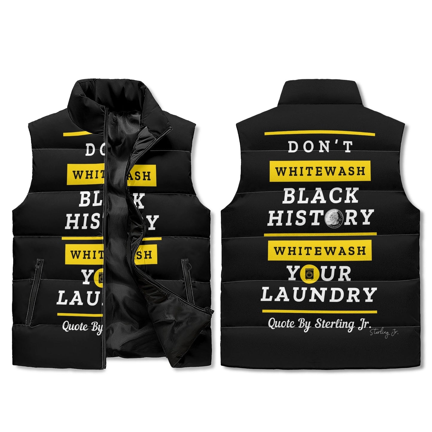 Whitewash Puffer Vest