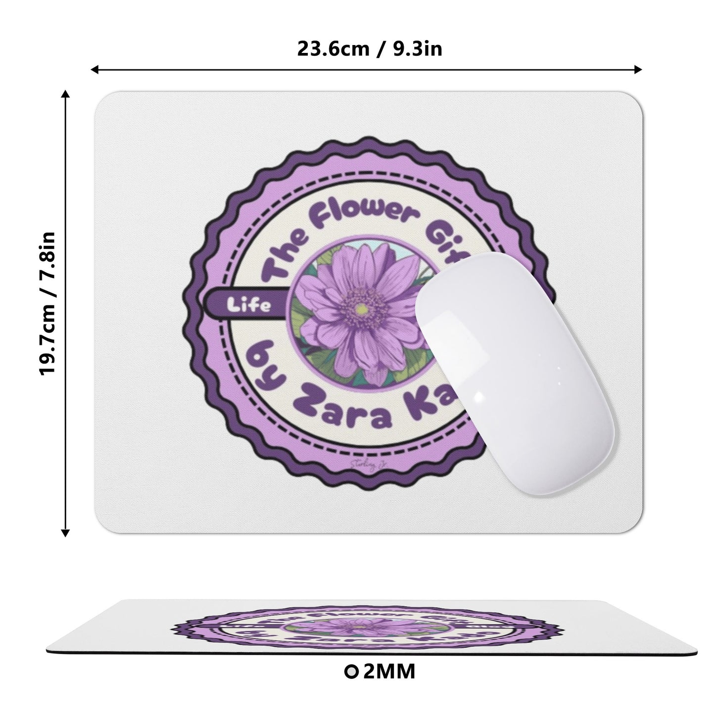 The Flower Gift Square Rubber Mouse Pad