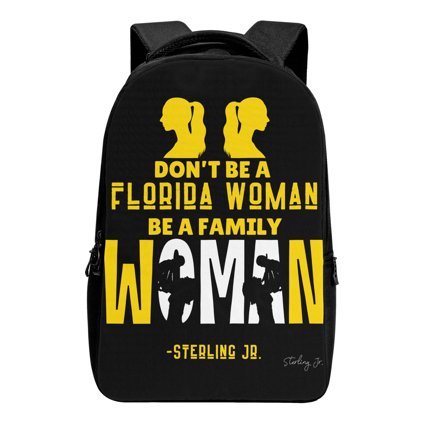 Golden Florida Woman Laptop Backpack