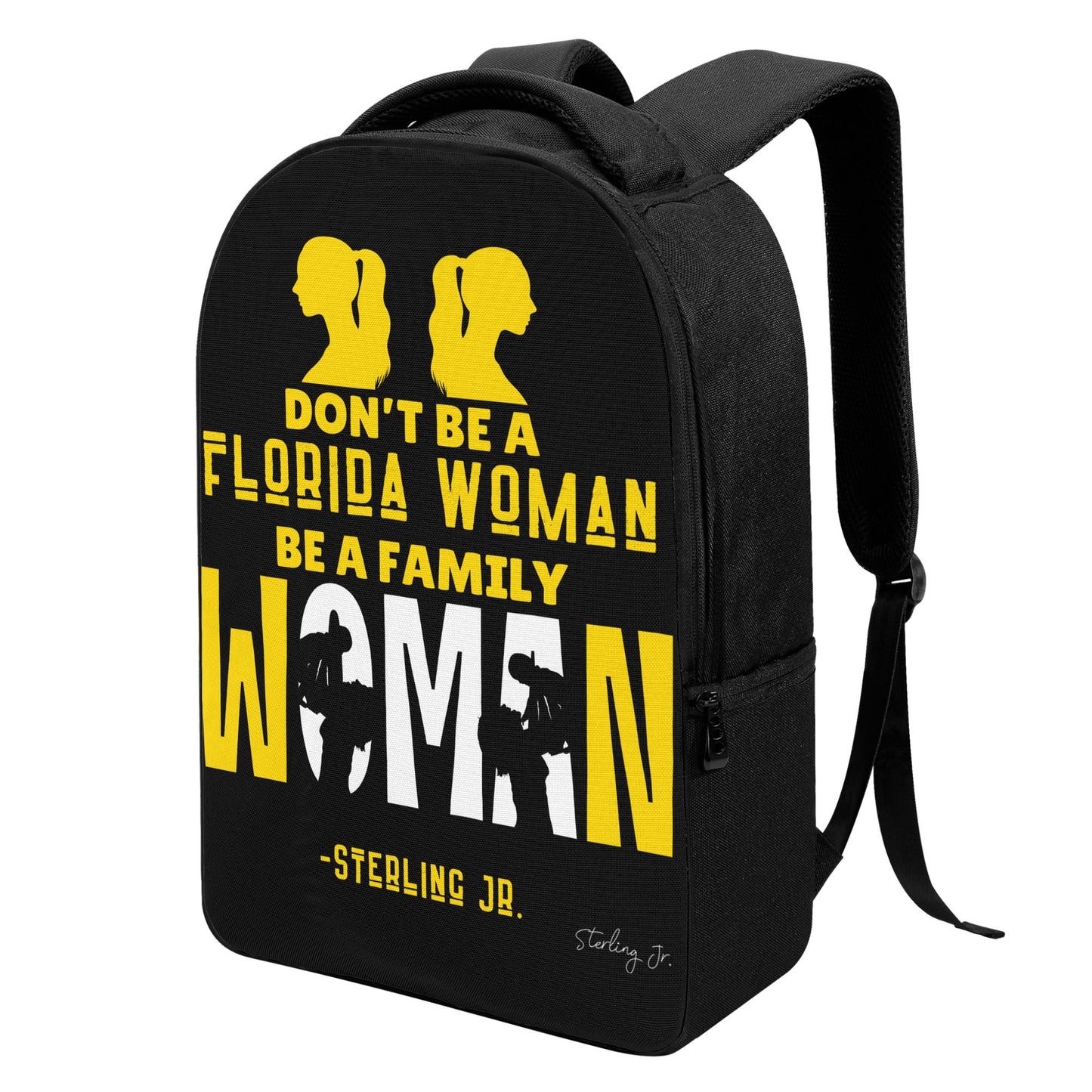 Golden Florida Woman Laptop Backpack