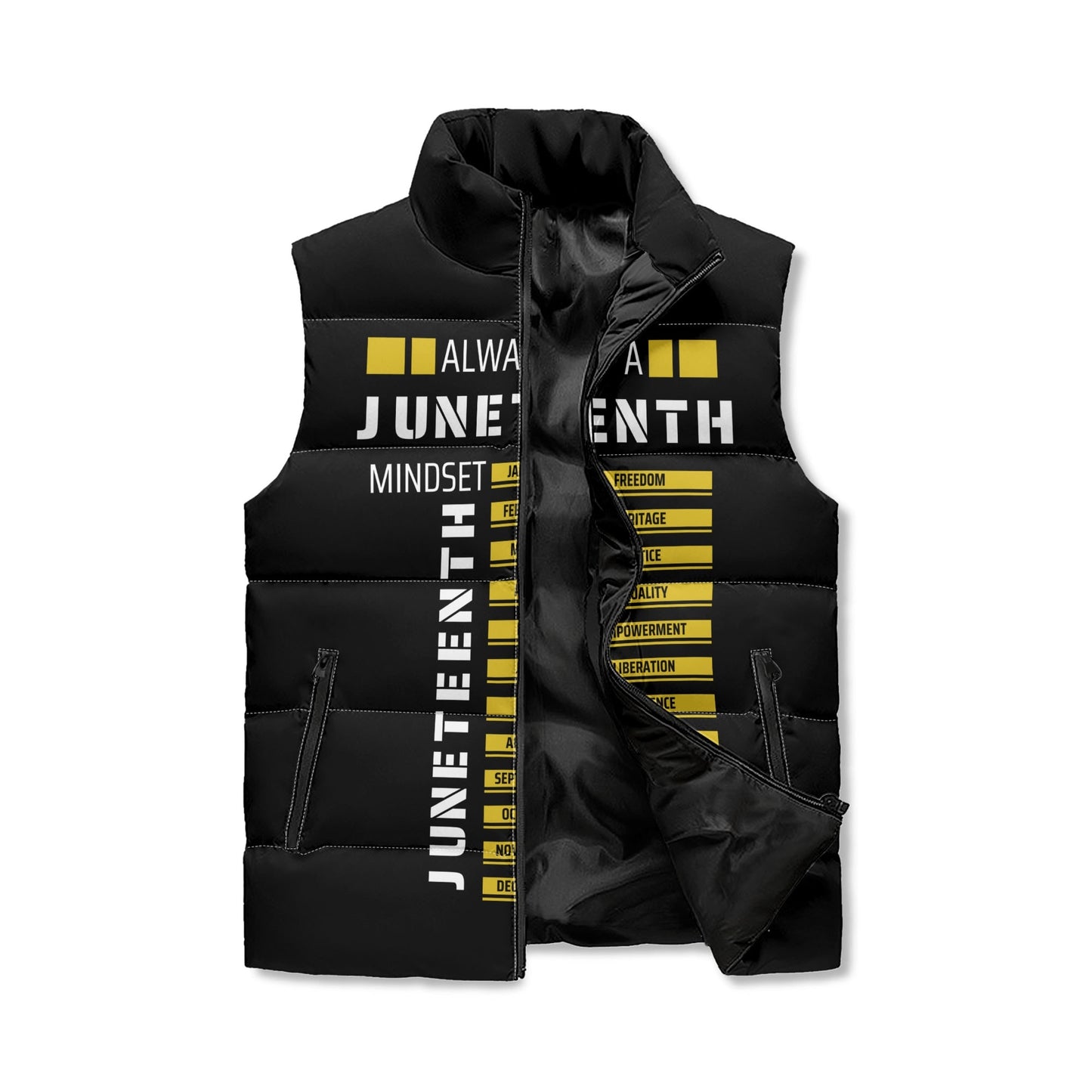 "Juneteenth" Puffer Vest