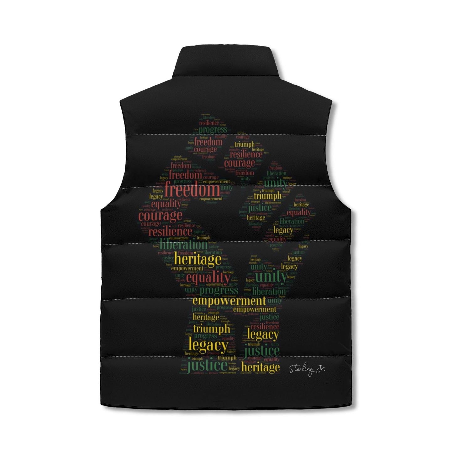 "Juneteenth" Puffer Vest