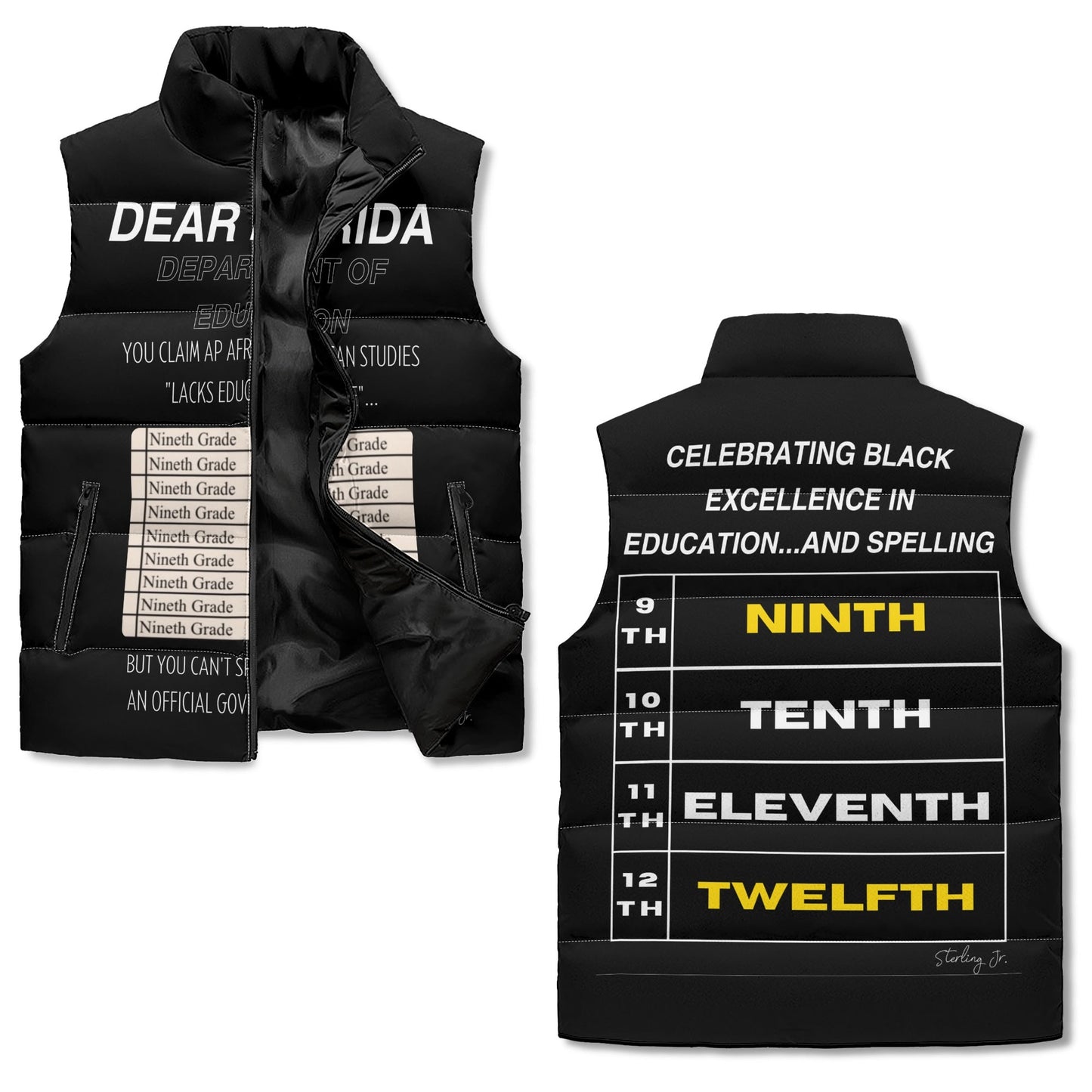 "FDOE" Puffer Vest