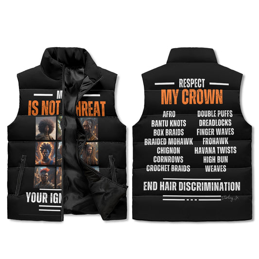 "End Hair Discrimination" Puffer Vest