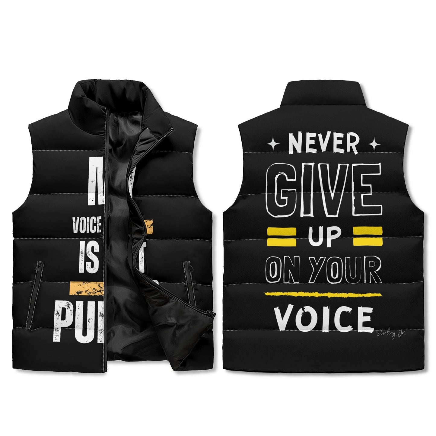 "Voice Puppet" Puffer Vest