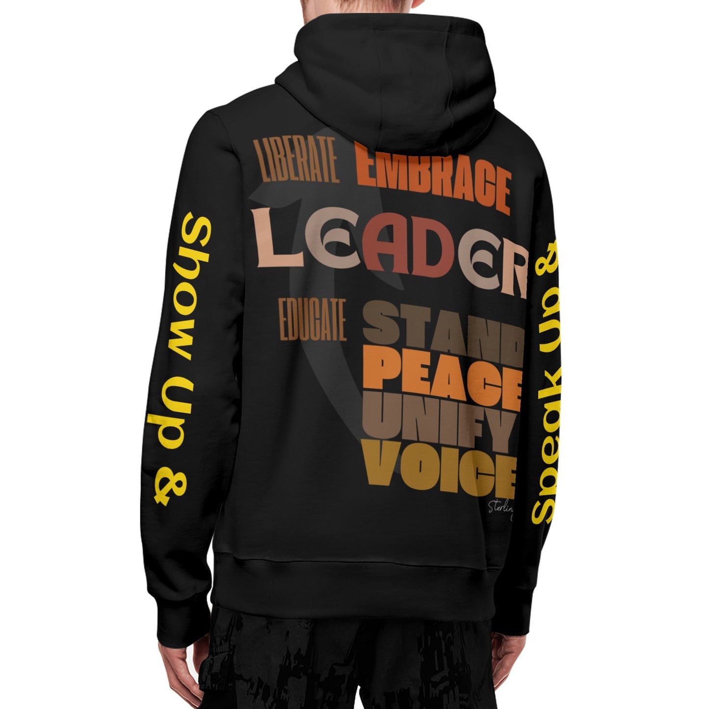 Seeing Beyond Color Adult Full Zip Turtleneck Hoodie